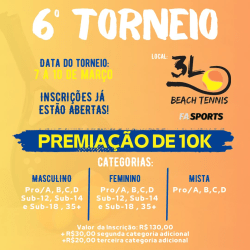 6º Open 3L de Beach Tennis - Masculino B