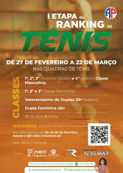 I Etapa do Ranking de Tenis AP 2024 - 3ª CLASSE MASCULINA