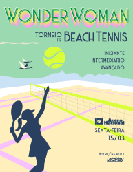 1˚ Wonder Woman - Torneio de Beach Tennis - DIAMANTE