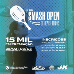 1º MARÍLIA SMASH OPEN DE BEACH TENNIS JK300 - MISTA B