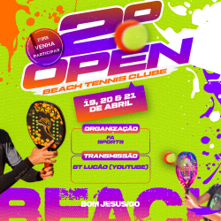 2º Open Beach Tennis Clube (Bom Jesus - GO) - Masculino Iniciante