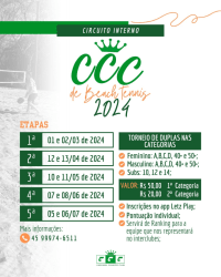 1ª Etapa - circuito interno BT 2024  - Feminino C