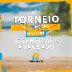 TORNEIO 4 ESTAÇÕES - ETAPA VERÃO - Categoria Mista - Intermediário Avançado