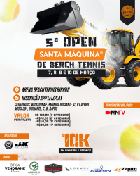 5º OPEN SANTA MÁQUINA DE BEACH TENNIS JK200 - MASCULINA PRO/A