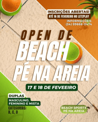 TORNEIO BEACH SPORTS PÉ NA AREIA - CAT D FEM