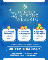 1ª Etapa do Torneio Interno da Arena Alberto Beach Tennis