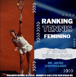 RANKING BOA BOLA TENNIS 2024  - CATEGORIA FEMININO - ETAPA 1