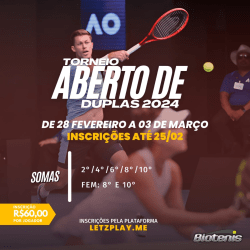 TORNEIO ABERTO DE DUPLAS 2024