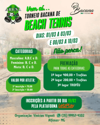 TORNEIO BACANA DE BEACH TENNIS - Masculino A 