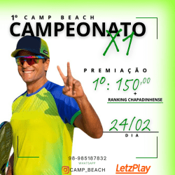 CAMPEONATO CAMP BEACH SIMPLES “X1” RANKING CHAPADINHENSE!! - CAMP BEACH SIMPLES X1