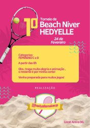 1º Torneio de Beach Niver Hedyelle