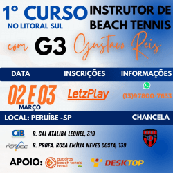 1º CURSO DE INSTRUTOR DE BEACH TENNIS NO LITORAL SUL