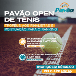 1ª PAVÃO OPEN DE TÊNIS  - ATP 1000