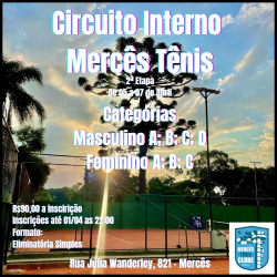 2ª Etapa Circuito Interno Mercês Tênis Clube - Masculino C