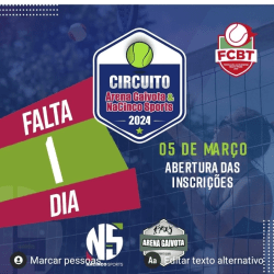 FCBT200 Circuito Arena Gaivota Na Cinco Sports / SUBS - Dupla Masculino SUB 14