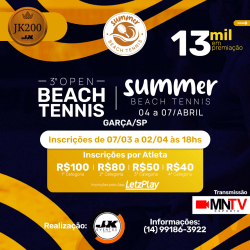 3º OPEN DE BEACH TENNIS ARENA SUMMER JK200 - MASCULINA C