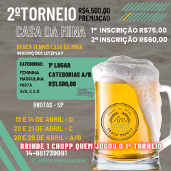 2º TORNEIO JOGAR E BEBER  - Mista C