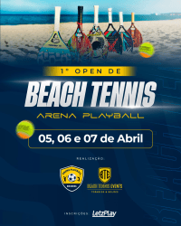 1º OPEN DE BEACH TENNIS - ARENA PLAYBALL - BACABAL-MA - MASCULINO D