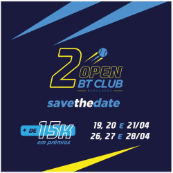 2º OPEN BT CLUB - SIMPLES MASCULINO C/D