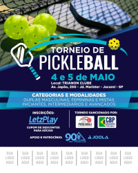 Torneio de Pickleball - Jacareí SP - Dupla Feminina Iniciante