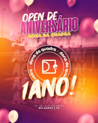 OPEN DE ANIVERSÁRIO DONA DA QUADRA - MISTO INICIANTE