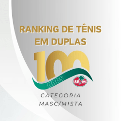 RANKING DE TÊNIS EM DUPLAS MAMPITUBA 100 ANOS - MASC/MISTO