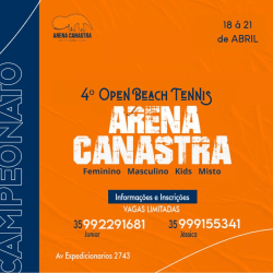 4o open de beach tênis arena canastra - Feminino D