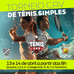 TORNEIO DE TÊNIS CAV - SIMPLES - Categoria Masculino A