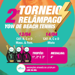 2° Torneio Relâmpago Yow de Beach Tennis - Masculina D