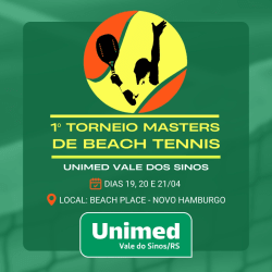 1º Torneio Masters de Beach Tennis Unimed Vale do Sinos - Iniciante - Dupla Masculina