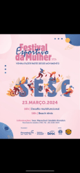 Festival esportivo da mulher - SESC  - Livre - feminino 