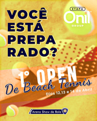 1° OPEN DE BEACH TENNIS ETAPA ONIL (SEXTA FEIRA) - APRENDIZ FEMININO 