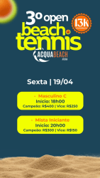 3º OPEN DE BEACH TENNIS ACQUA BEACH  - Masculina C