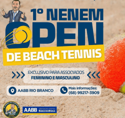 1° NENÉM OPEN DE BEACH TENNIS.