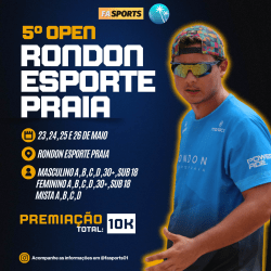 5º Open Rondon Esporte Praia (Uberlândia - MG) - Feminino B