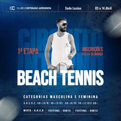 Circuito Interno de Beach Tennis 2024 - 1° Etapa - Duplas Feminina C