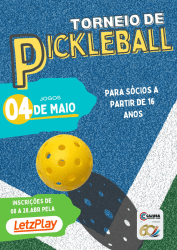 1º Torneio de Pickleball Cajubá 2024 - CATEGORIA ÚNICA