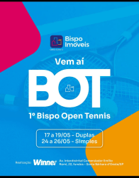 1°BISPO OPEN TENNIS SIMPLES - Categoria Iniciante 