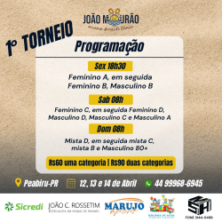 Torneio João Mourão Beach Tennis - Categoria B masculino