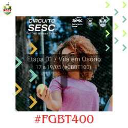 CBBT200 / FGBT400 - CIRCUITO SESC OSÓRIO - ETAPA 1 - JUNIOR - Dupla Feminino Sub 16