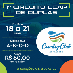 1ª Etapa Circuito CCAP de Duplas