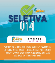 SELETIVA 014 - CHAMPS OPEN 2024 / ETAPA BOTUCATU - MASCULINA A/PRO