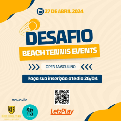 DESAFIO BEACH TENNIS EVENTS - BACABAL/MA - MASCULINO OPEN
