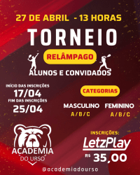 Torneio Relâmpago - FEMININO A/B