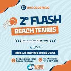 2o FLASH OPEN DE BEACH TENNIS - MASCULINO C