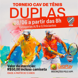 TORNEIO DE TÊNIS CAV - DUPLAS - Categoria A/B