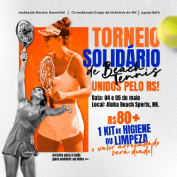 Torneio Solidário de Beach Tennis: Unidos pelo RS! - C - Feminina 