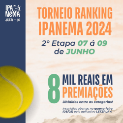 2° Etapa Torneio Ranking Ipanema  - FEMININO 35+