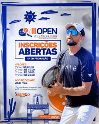 3º OPEN ARENA SERIDÓ - SIMPLES MASCULINO INICIANTE