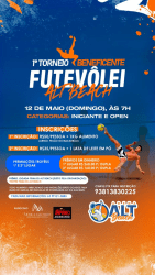 Torneio Beneficente de Futvolei ALT Beach Tennis  - Iniciante